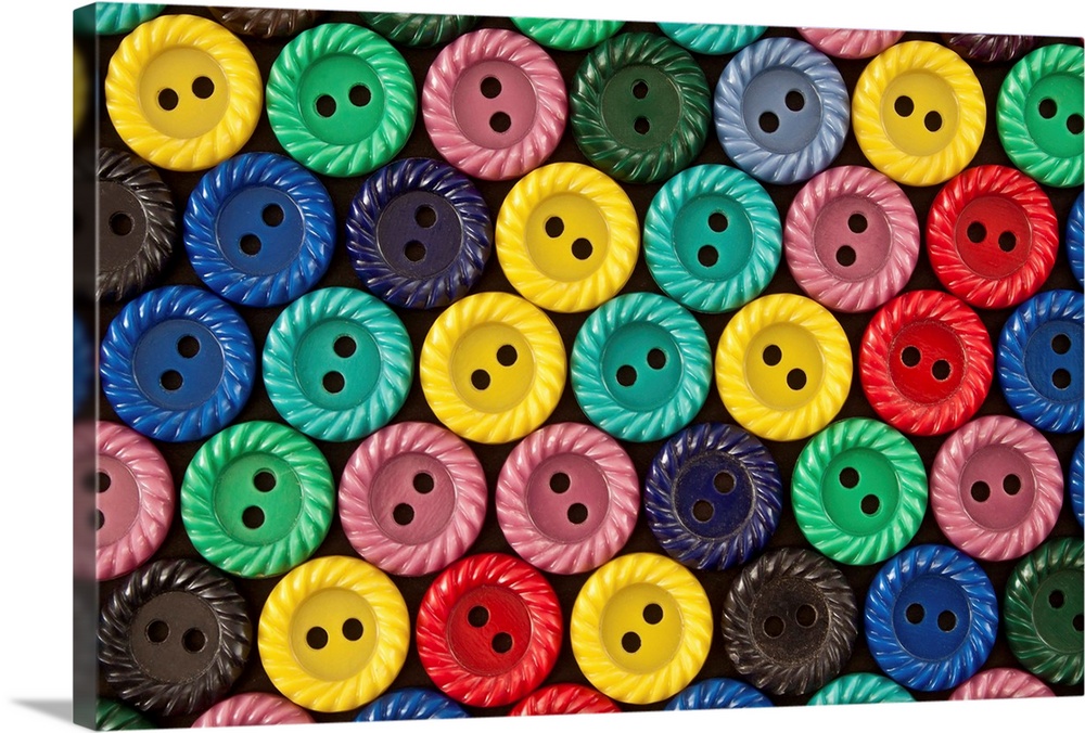 Colorful buttons.