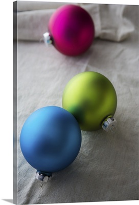 Colorful Christmas ornaments
