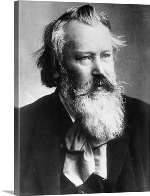 Composer Johannes Brahms in Suit