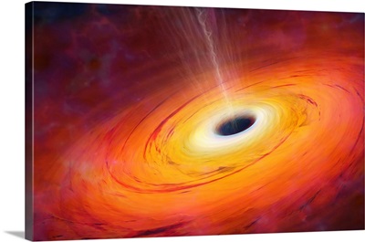 Computer Artwork Of Black Hole