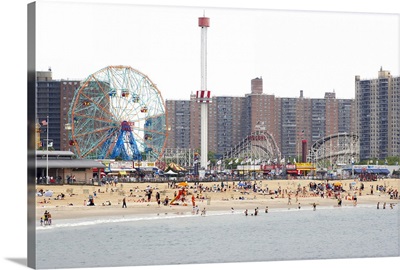 12 x 18 Multicolor ArtWall Anthony Buteras Carousel Coney Island Art Appeelz Removable Graphic Wall Art 