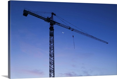 Construction crane - twilight sky, Salt Lake City, Utah