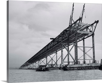 Construction of San Francisco Bay Bridge