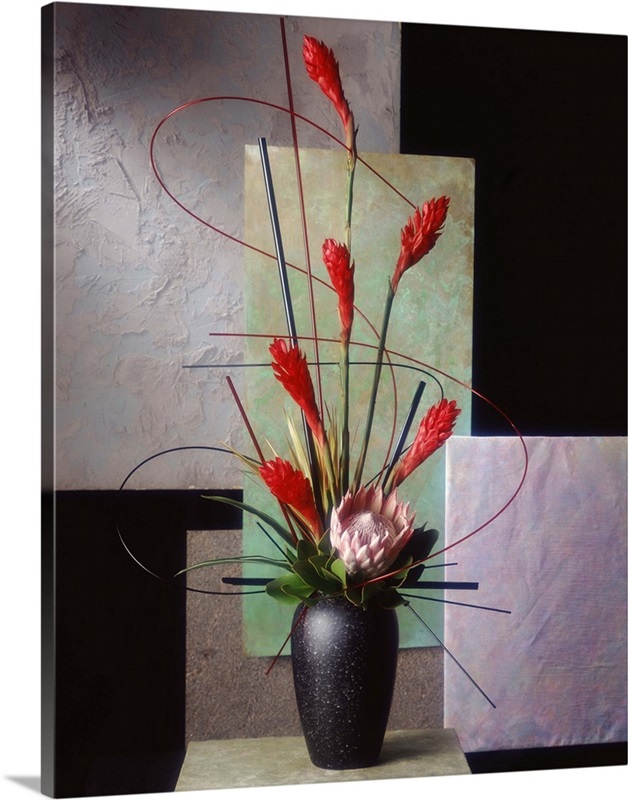 Contemporary flower arrangement Great Big Canvas