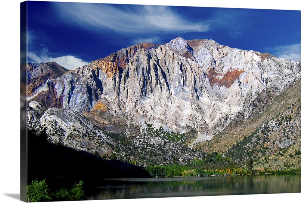 Convict lake and Laurel mountain in California's Eastern High Sierras.