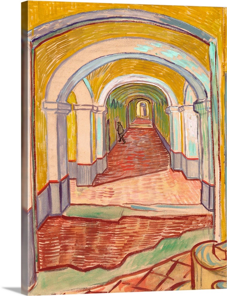 1889, oil over black chalk on paper, 65.1  49.1 cm (25.6  19.3 in). Metropolitan Museum of Art, New York.