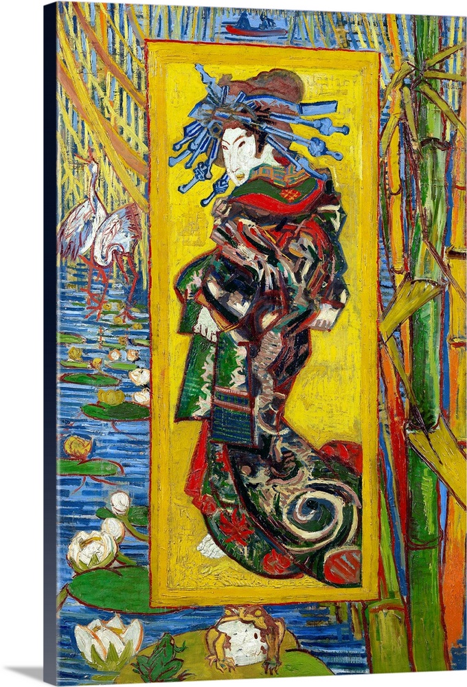 Vincent van Gogh (French, 1853-1890), Courtesan: after Eisen, October-November 1887, oil on canvas, Van Gogh Museum, Amste...