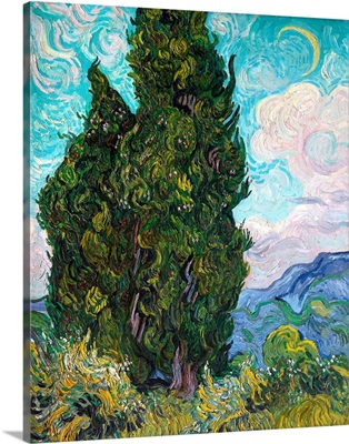 Cypresses By Vincent Van Gogh