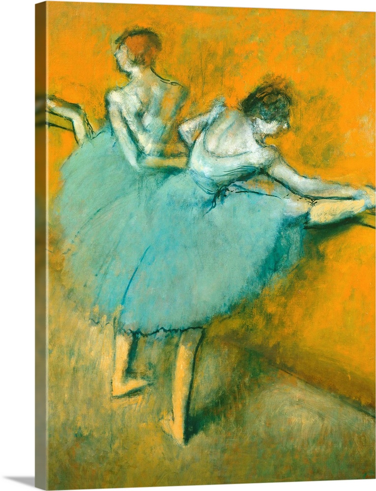 Edgar Degas, Dancers at the Barre, c. 1900, oil on canvas, Phillips Collection, Washington, D.C.