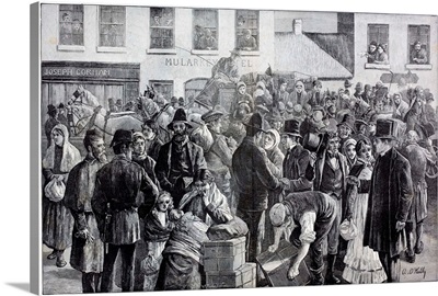 Departure Of Irish Emigrants For The United States