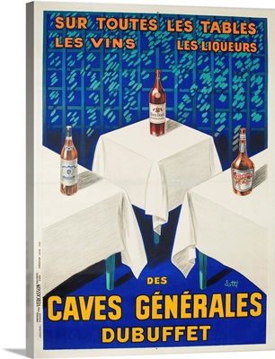 Des Caves Generales Dubuffet French Wine And Spirits Poster