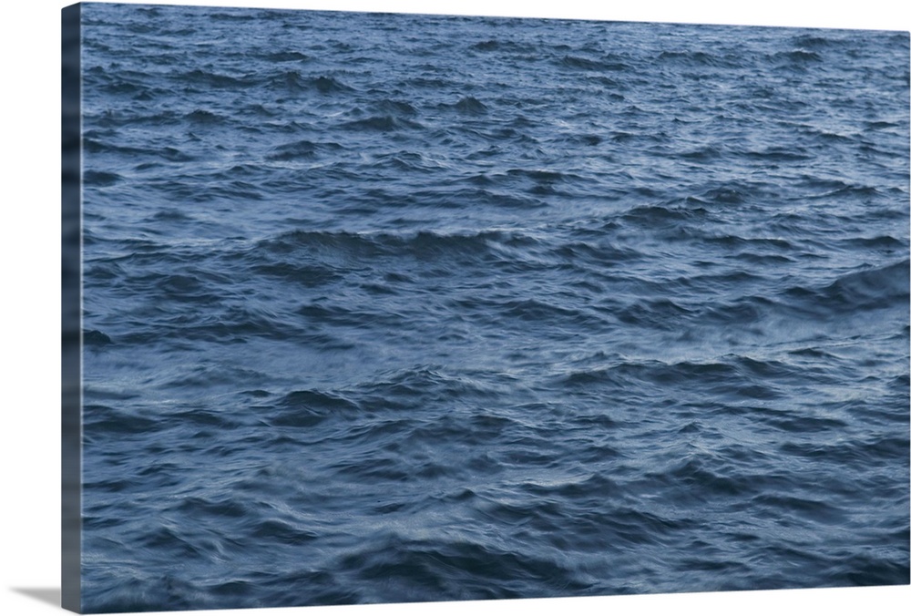 Detail of Blue Water and Rippled Waves, East River, New York City, New York State, USA