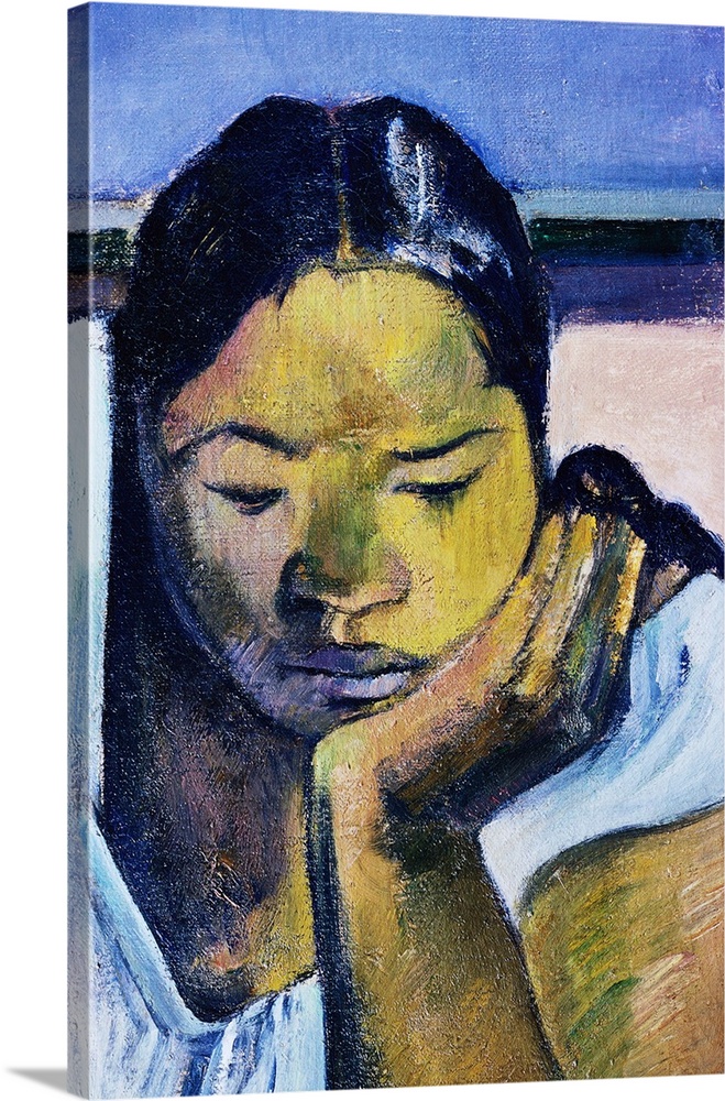 Detail Of Woman From Te Faaturuma By Paul Gauguin