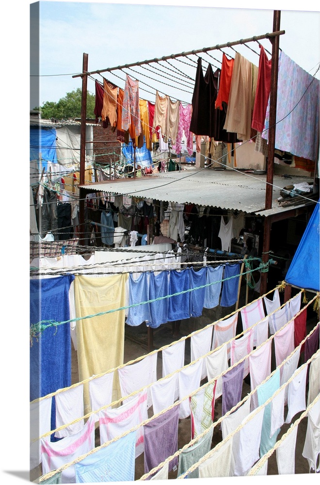 Dhobi ghat in Mumbai, India