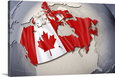 Digital Composite, flag of Canada