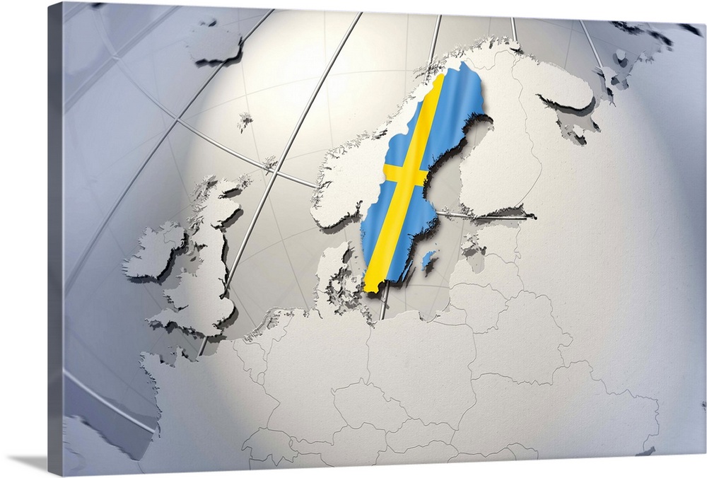 Digital Composite, flag of Sweden