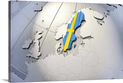 Digital Composite, flag of Sweden