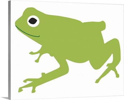 Digital illustration of green frog