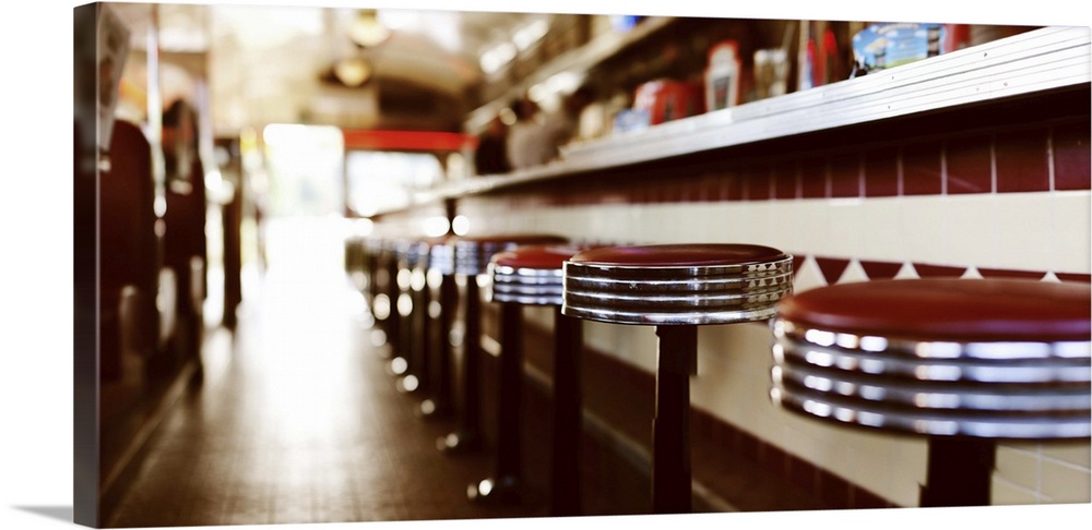 American diner table in Almere, Netherlands.