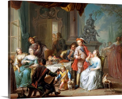 Dining On The Terrace By Franz Christoph Janneck
