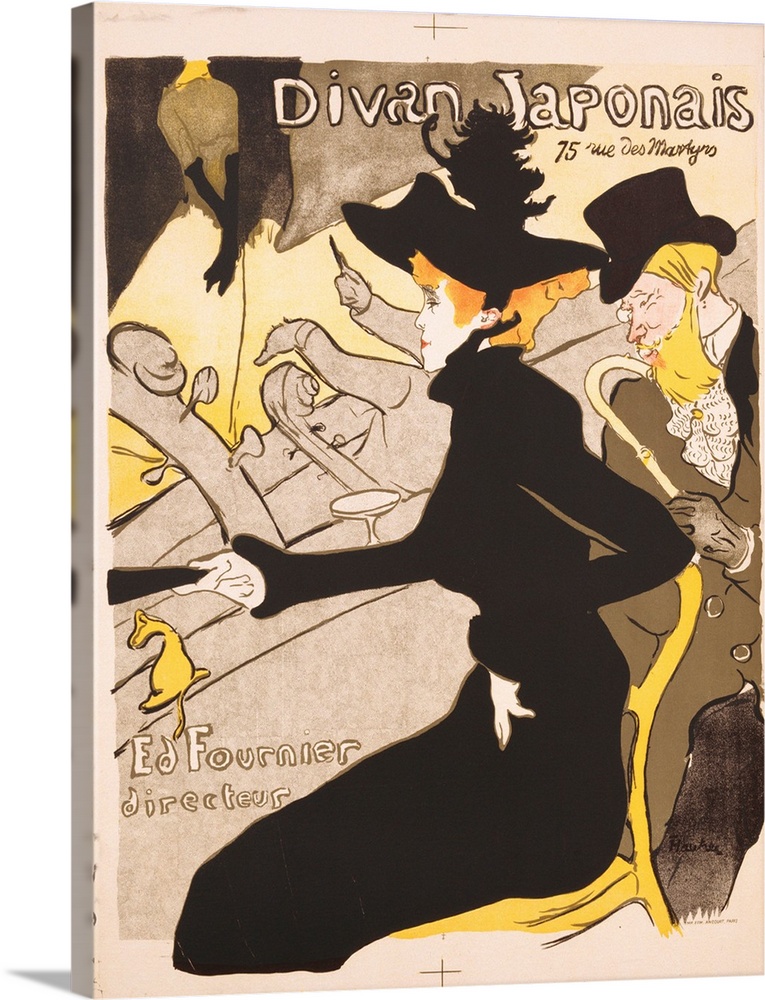 Divan Japonais Poster By Henri De Toulouse-Lautrec Wall Art