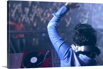 DJ in a nightclub