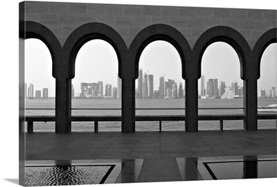 Doha skyline from museum of Islamic Art.