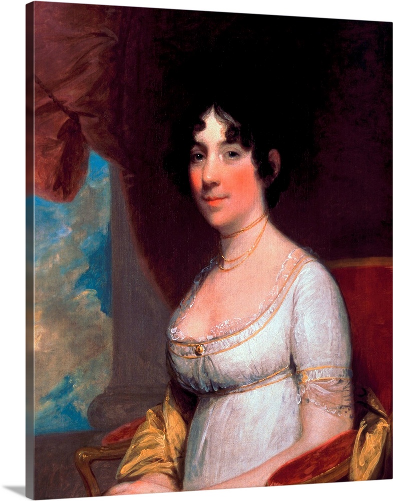 Gilbert Stuart (American, 1755-1828), Dolley Payne Madison (Mrs. James Madison), 1804, oil on canvas, 74.1 x 61.3 cm (29.2...