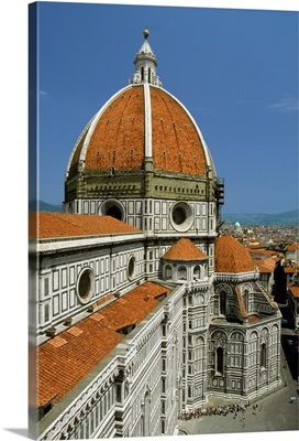 Dome and upper portion of Santa Maria, Florence, Italy