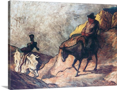 Don Quixote And Sancho Panza By Honore Daumier