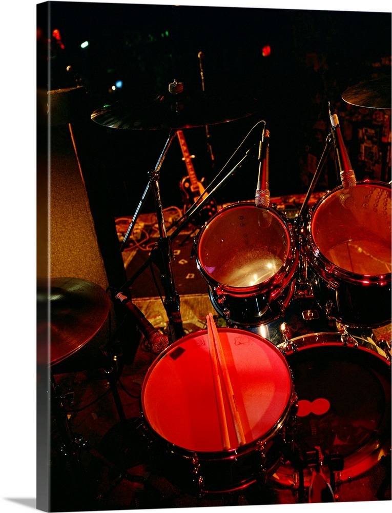 Drum set on stage Wall Art, Canvas Prints, Framed Prints, Wall Peels ...