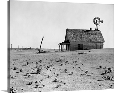 Dust Bowl Farm In Texas