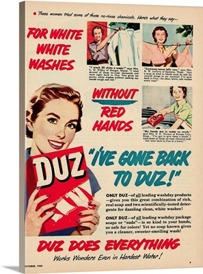 DUZ Laundry Detergent Advertisement
