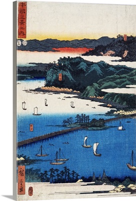 Eight Views Of Omi: Miidera, Ishiyama, Seta By Hiroshige