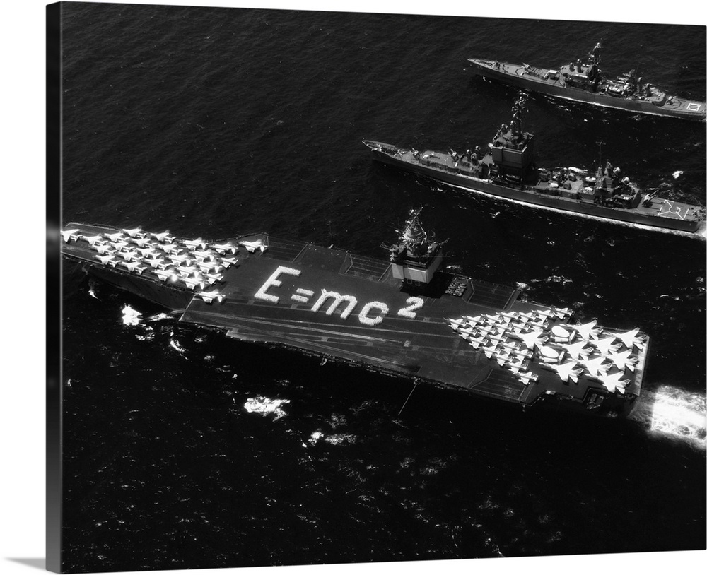 The United States' first nuclear surface task force, the aircraft carrier USS Enterprise, the missile cruiser USS Long Bea...