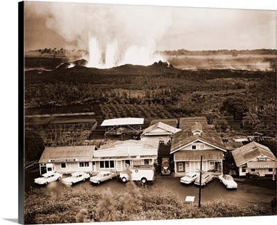 Eruption Of Kilauea Near Kapoho Plantation