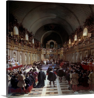 Estates General gathered by Louis XIII at the Louvre in 1614 by Jean Alaux