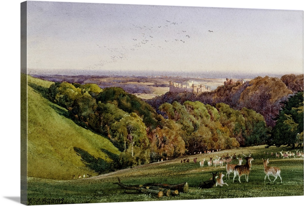 Evening in Arundel Park, Sussex, England by Charles James Adams