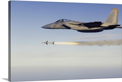 F-15 Eagle firing AIM-7 Sparrow Missile