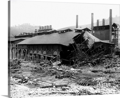 Factory Damaged In The Johnstown Flood
