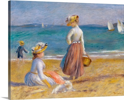 Figures On The Beach By Pierre-Auguste Renoir