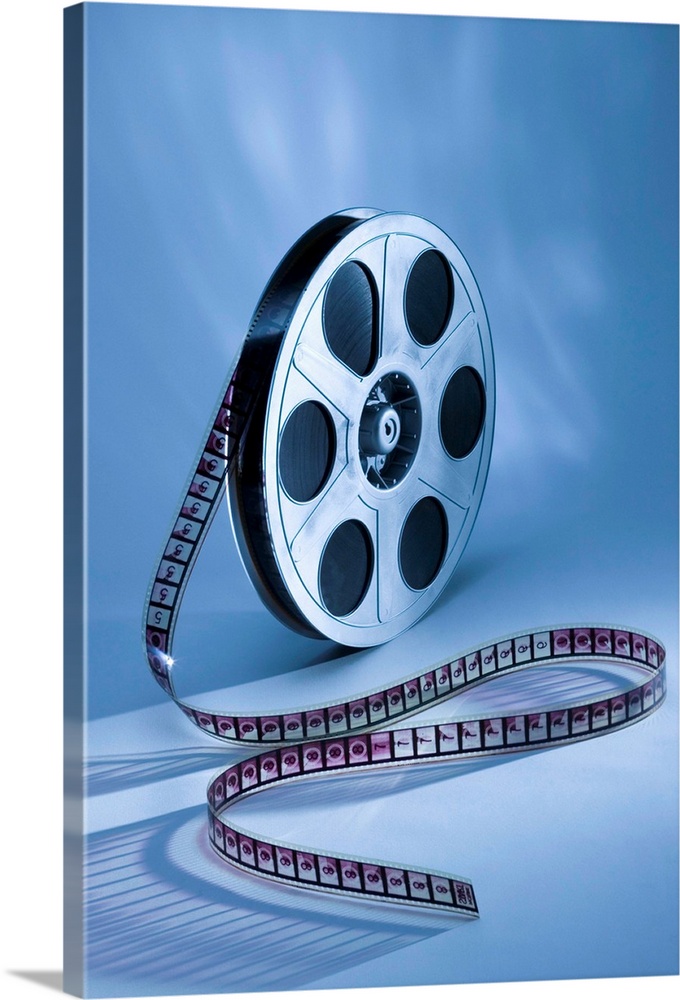 Film Reel | Large Solid-Faced Canvas Wall Art Print | Great Big Canvas