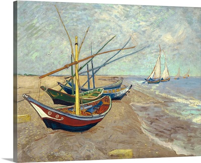 Fishing Boats On The Beach At Les Saintes-Maries-De-La-Mer