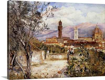 Florence, the Duomo from the Mozzi Garden by Henry Roderick Newman