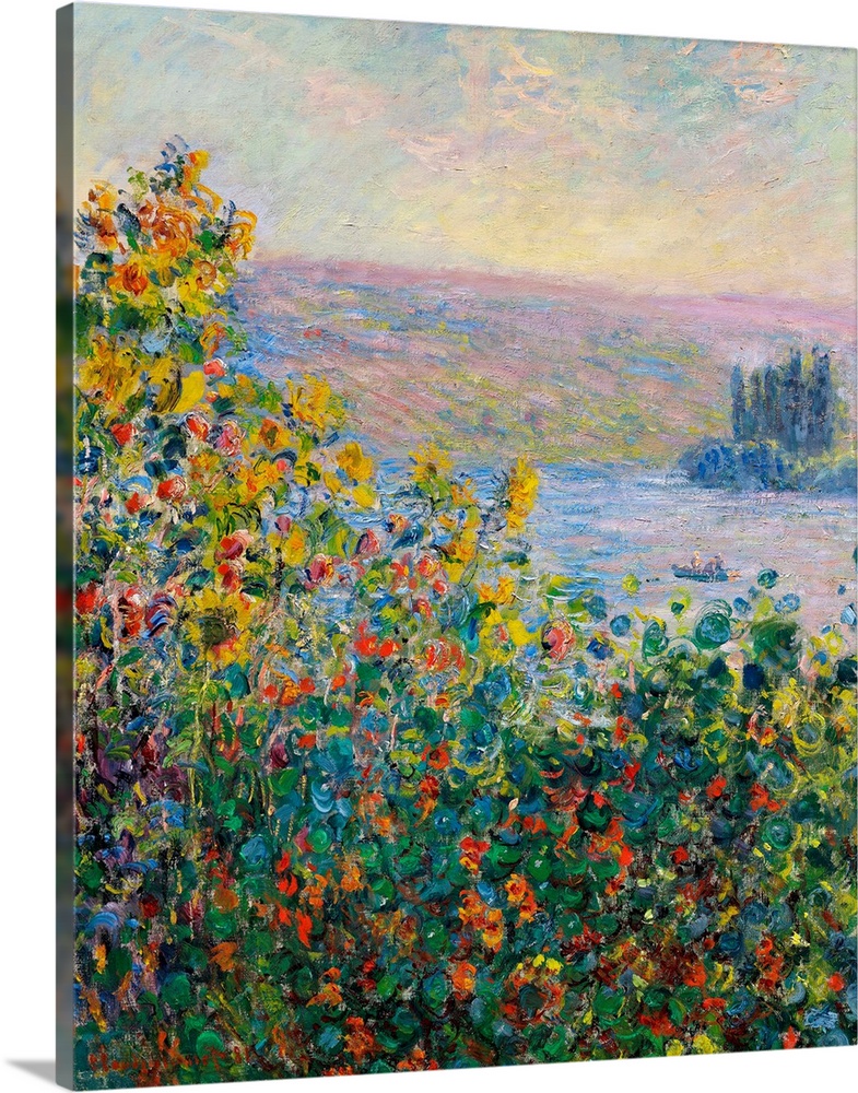Claude Monet (1840-1926), Flower Beds at Vetheuil, 1881, oil on canvas, 92.1 x 73.3 cm (36.3 x 28.9 in), Museum of Fine Ar...