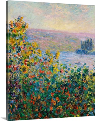 Flower Beds At Vetheuil