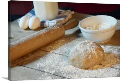 Food preparation for baking bread
