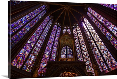 France, Paris, La Sainte-Chapelle interior