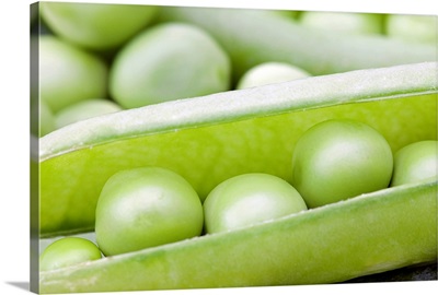 Fresh organic peas