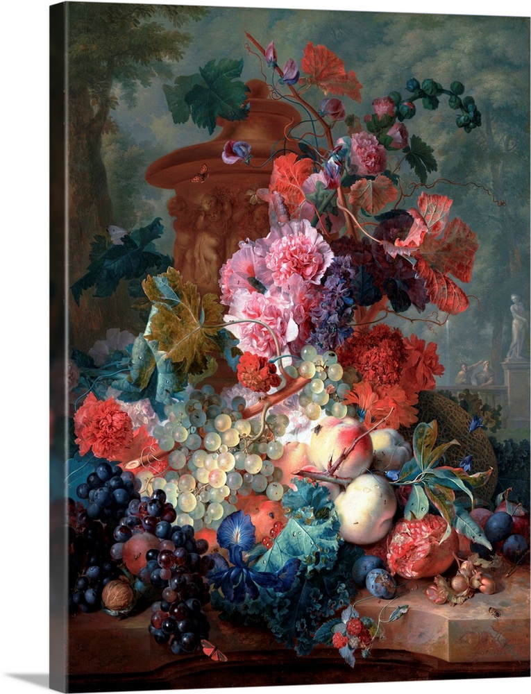Jan van Huysum (Dutch, 1682-1749), Fruit Piece, 1722, oil on panel, 80 x 61 cm (31.5 x 24 in), The J. Paul Getty Museum, M...